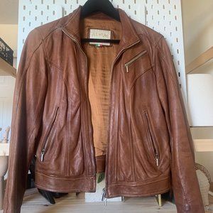 Italian Made Brown Leather Jacket